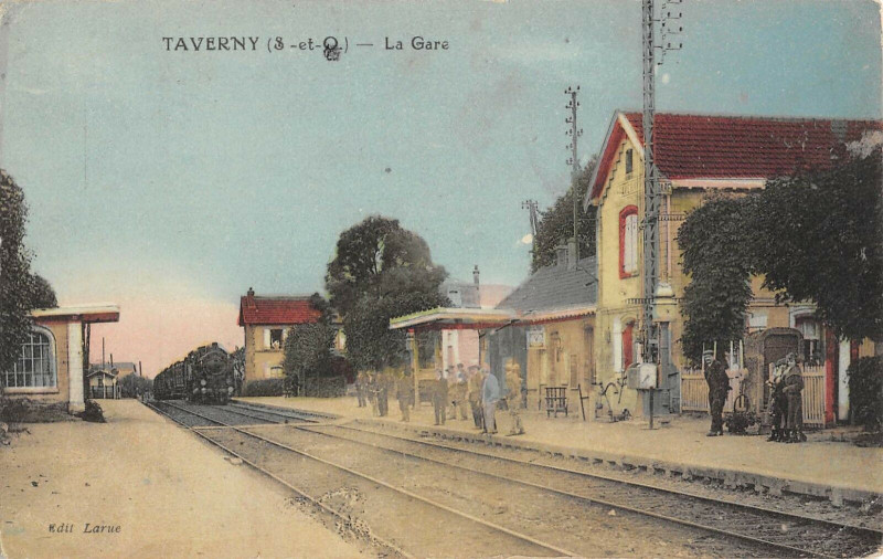 Taverny et sa gare, que l’auteur a emprunté toute sa vie. Source : Cartorum.fr